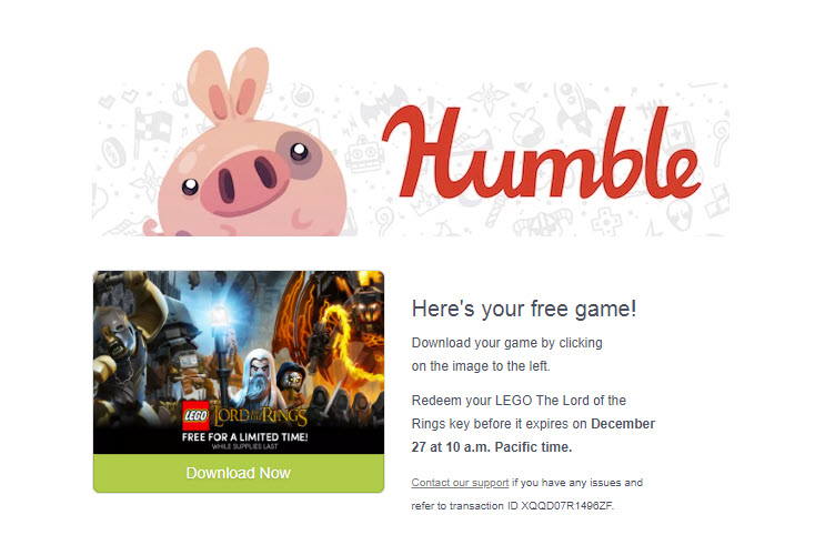 lego lord of the rings humble bundle