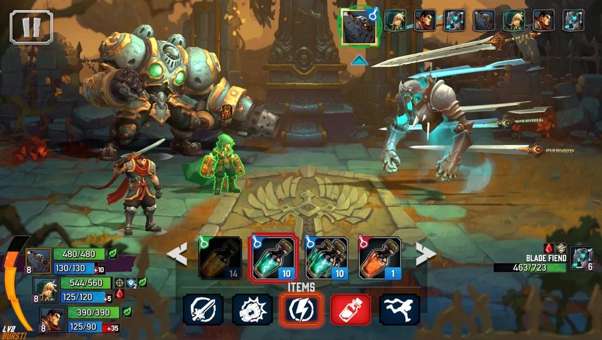 Battle chasers nightwar карта