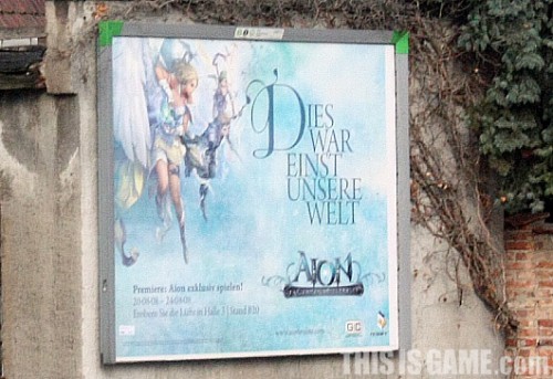 ป้ายโฆษณา Aion ในเมือง Lipzig 