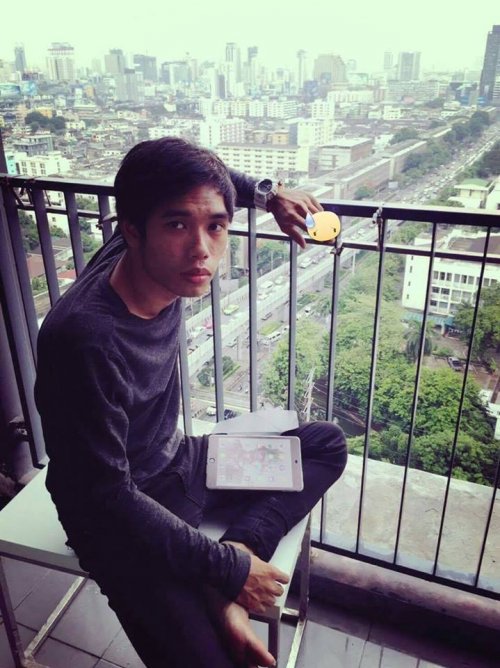 ภาพ Xcrosz ที่ระเบียงคอนโด 