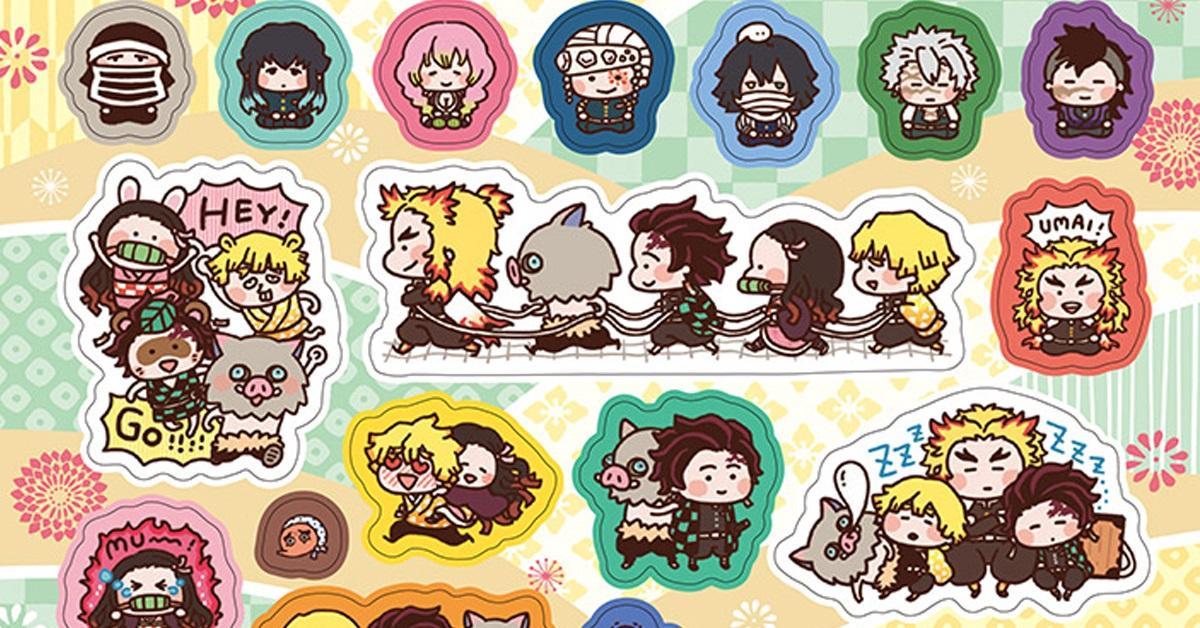 นิตยสาร Ribon ฉบับพฤศจิกายนแถมสติ๊กเกอร์ Kimetsu no Yaiba สไตล์ Kanahei