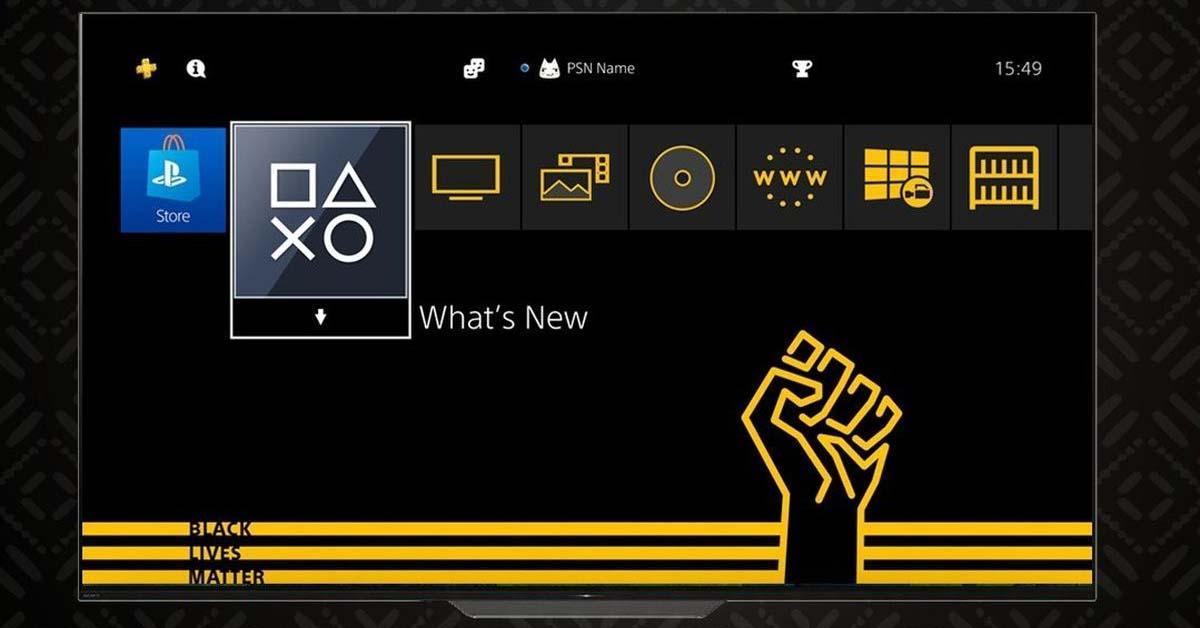 Sony แจกธีมฟรี Black Lives Matter บน PS4 เพื่อร่วมรณรงค์ต่อต้านการเหยียดผิว