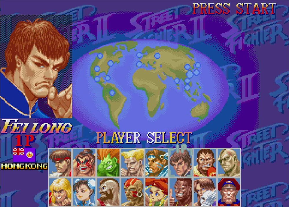 ลายธงของ Fei Long ในเกมภาคดั้งเดิม