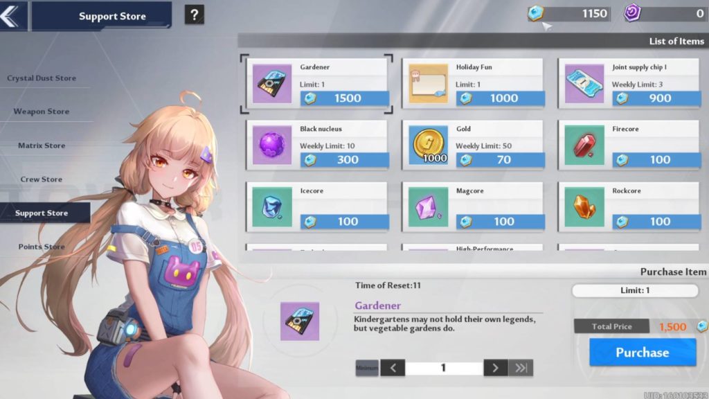 Support store