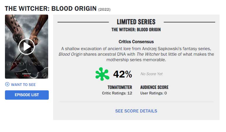 The Witcher: Blood Origin