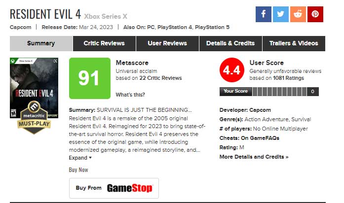 Resident Evil 4 Remake