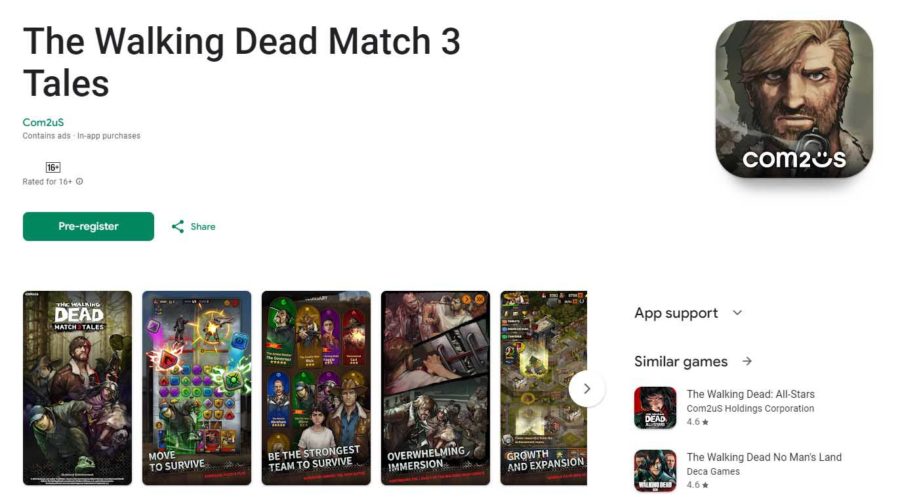 The Walking Dead Match 3 Tales