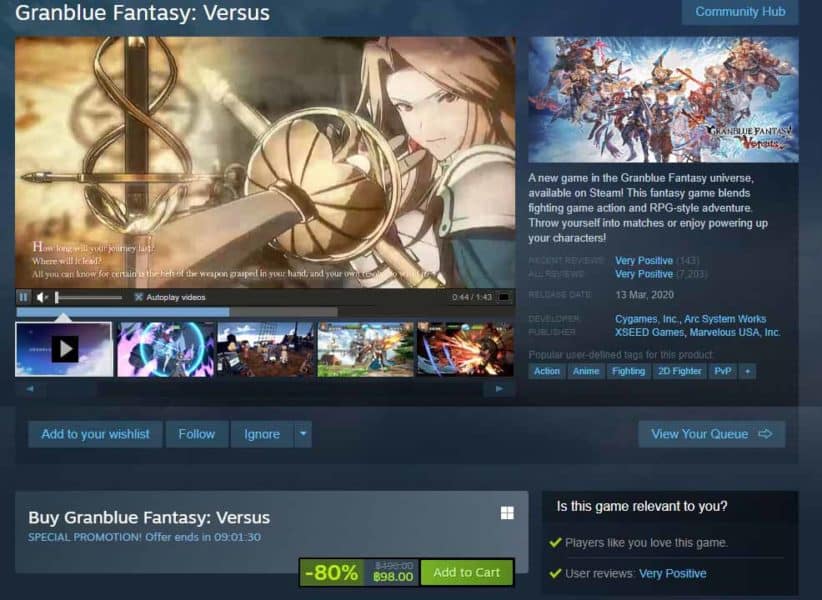 Granblue Fantasy: Versus