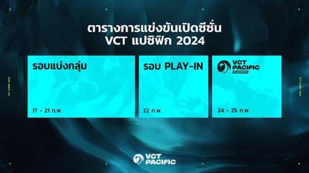 Riot Games เปิดซีซั่น VCT แปซิฟิก