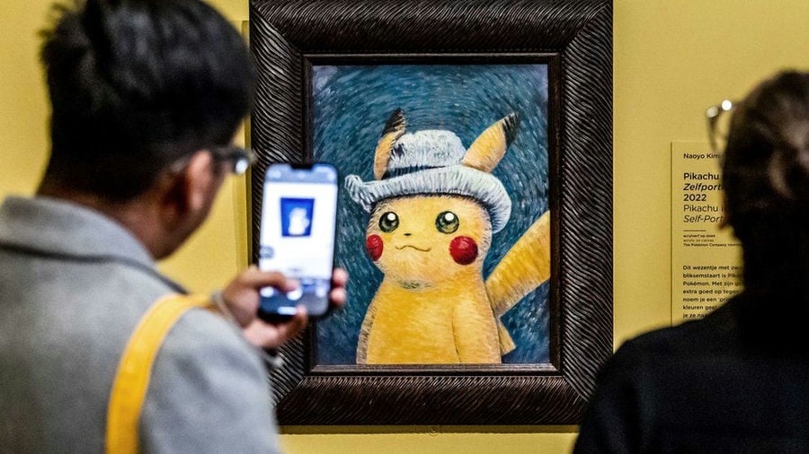 pikachu van gogh museum