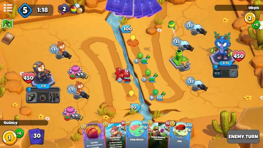 Bloons Card Storm เกมมือถือ
